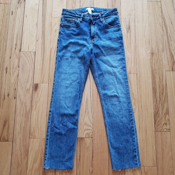 Raw-hem Straight Jeans by H&M - Picture 1 of 7
